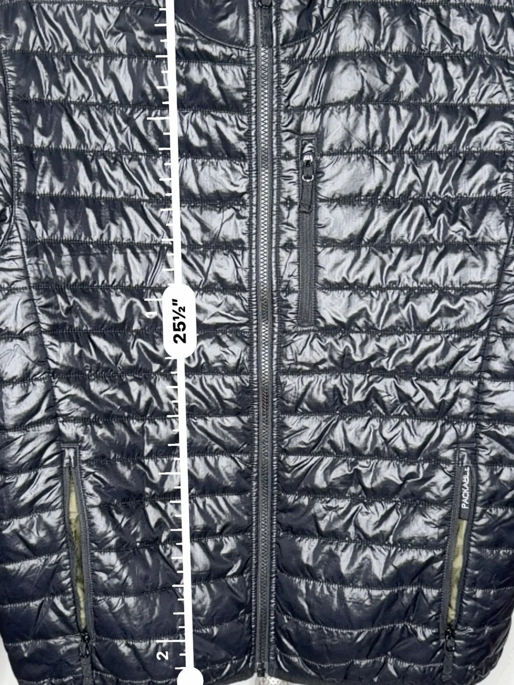 J.Crew Men's Lightweight Quilted Puffer Down Jacket Medium Black Packable